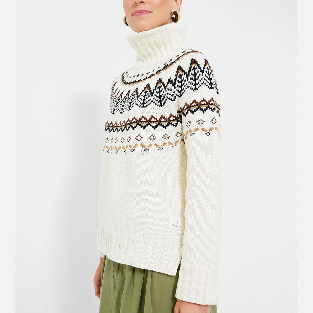 Barbour Mersea patterned sweater size 6 (UK 10)